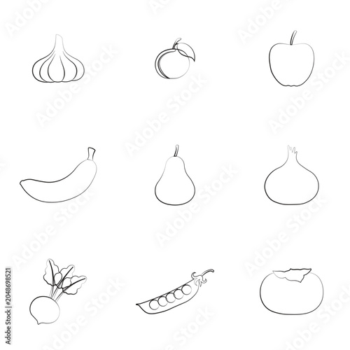 Educational Fruits and Vegetables Spelling and Color Matching Worksheet