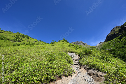Climbing Mt. Yakedake, Nagano, Japan
