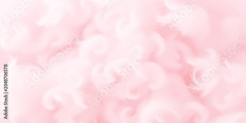 Tableau sur toile Soft pink cotton candy swirls create a dreamy, abstract background with a gentle, ethereal feel, perfect for sweet and whimsical designs