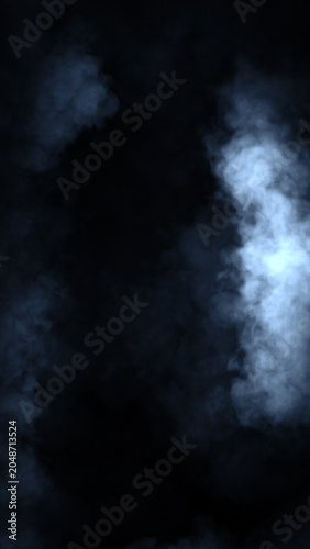 Tableau sur toile Blue smoke effect overlays. Design texture elements.