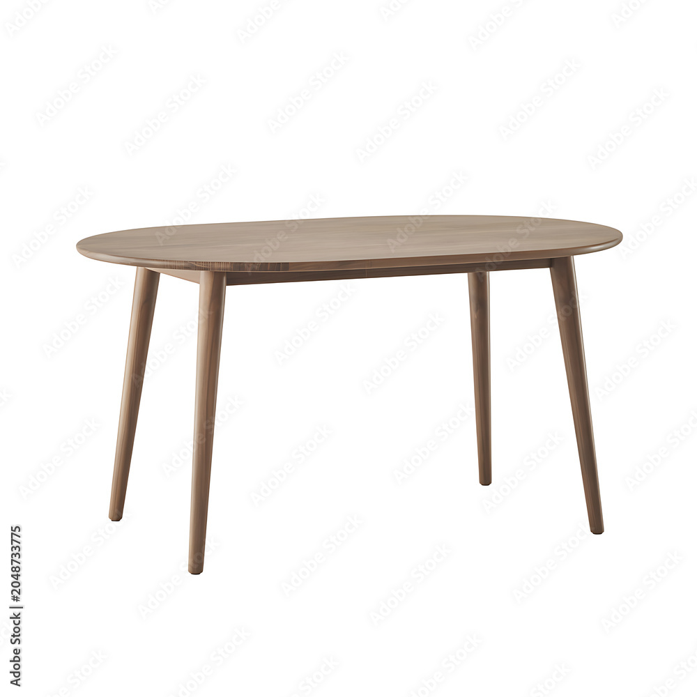 Fototapeta premium Modern wooden dining room table