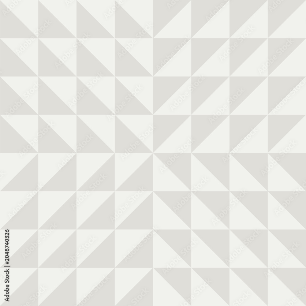 Fototapeta premium Geo half square triangle quilt pattern creamy white - wallpaper, fabric, home décor, pattern