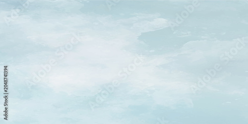 Abstract light cyan watercolor background. Soft pastel blue-green ink wash texture paint backdrop for wedding invitation, banner, or card design.