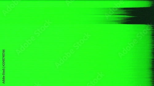 Glitch Effect Green Screen Transition — Retro TV Static Distortion Overlay for Video Editing, old tech vibes filter