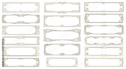 Decorative Frames Collection: Ornate Borders and Vintage Layouts