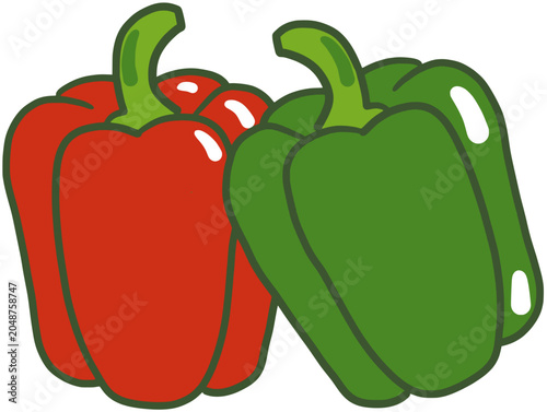 Tableau sur toile vector illustration of vegetables
