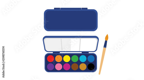Watercolor Paint Set with Brush, Art Supplies for Creativity and Painting