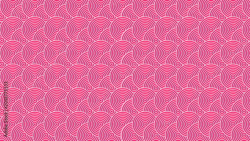 Pink Spiral Circle Pattern Background
