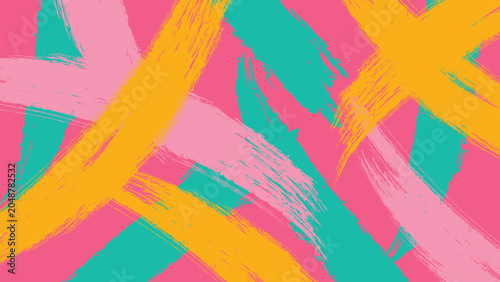 Fotografie Bold Multicolor Strokes Background