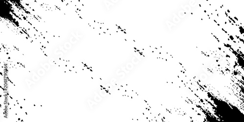 Cuadro en lienzo Black moody abstract dark grunge texture background featuring a vibrant old nic