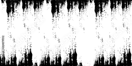 Tableau sur toile Black moody abstract dark grunge texture background featuring a vibrant old nic