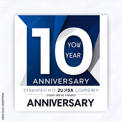 One year anniversary celebration graphic design.