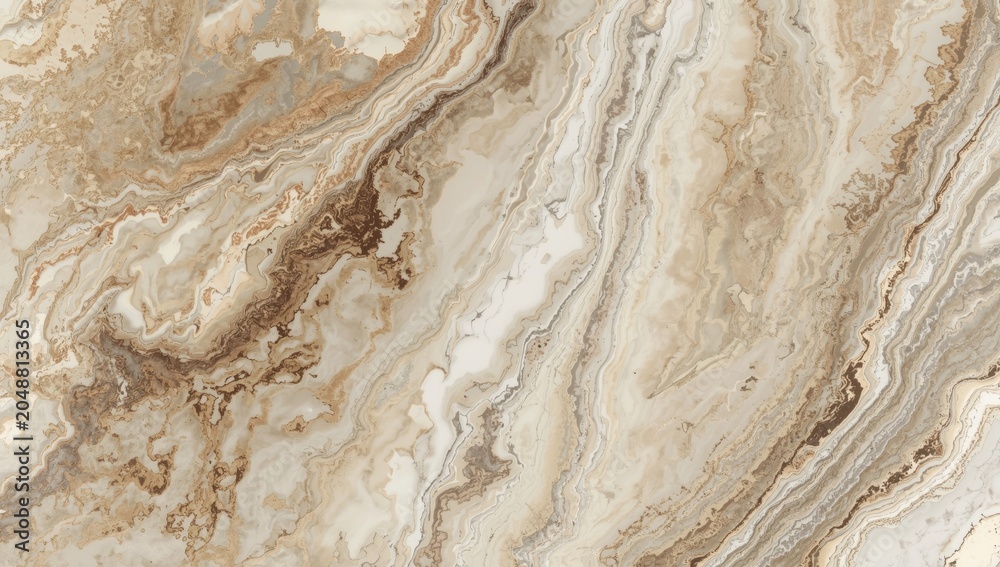 Obraz premium Smooth marble backdrop displaying detailed brown and white veins with elegant texture