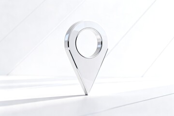 Location pin icon for maps and navigation design