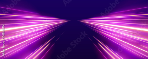 Futuristic lines create a tunnel effect. Bright highlights add depth. Modern visuals capture technology.