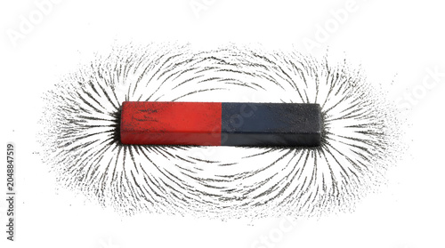 Bar Magnet Field Lines Physics Science Education