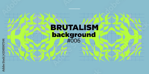 Geometric flame pattern with text a brutalism inspired graphic design