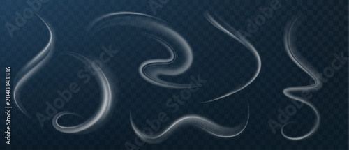 Photography Cold wind effect with realistic air flow and swirling waves