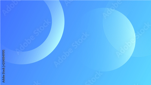 Canvastavla Abstract Blue Gradient Background with Transparent Overlapping Circles Pattern