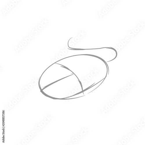 icon vector stick mouse computer template design trendy
