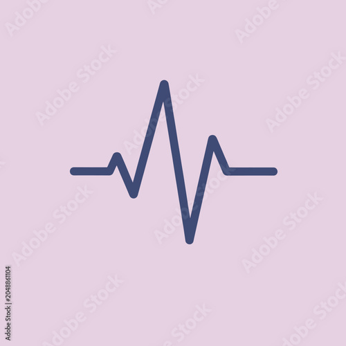 Photography A simple graphic of a fluctuating line on a soft, colored background