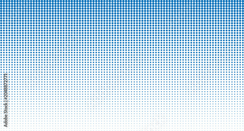 Blue halftone dot gradient abstract background