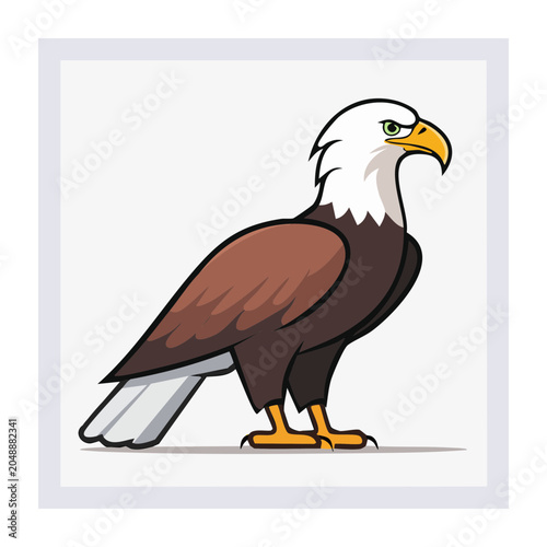 Cartoon eagle illustration