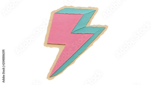 Lightning bolt icon vector illustration isolated on white background