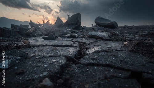 Violent tectonic plate shif...
