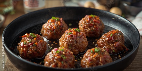 Korean style meatball craft...