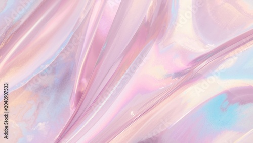 Light pink holographic wall...