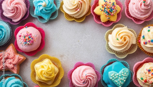 Playful cupcake assortment ...