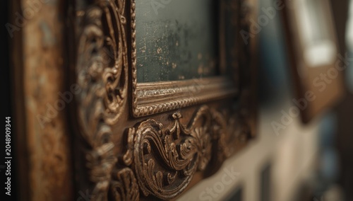 Ornamental vintage wooden f...