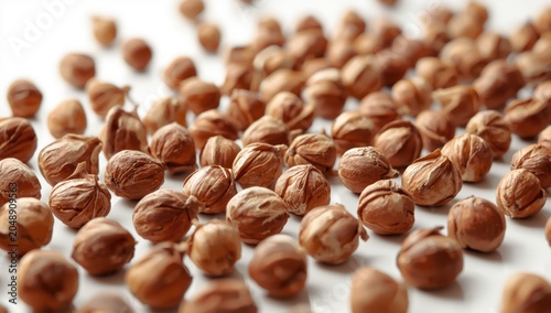 Natural hazelnut nuts arran...