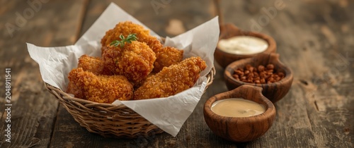 Tender fried chicken bites ...