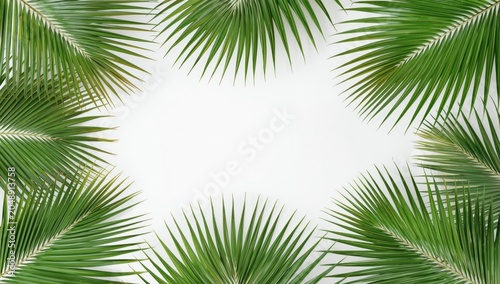 Vibrant palm leaf display s...