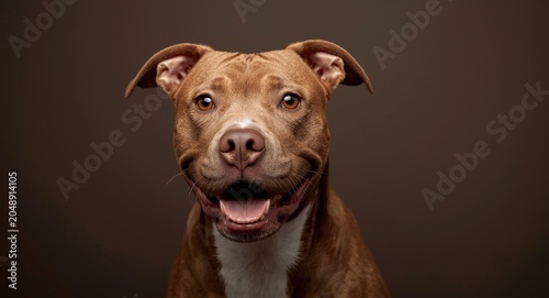 Studio portrait of a lively...