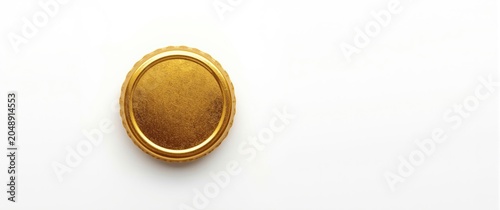 Overhead shot of a metallic...