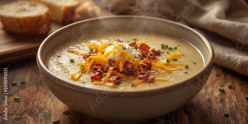 Hearty baked potato soup ga...