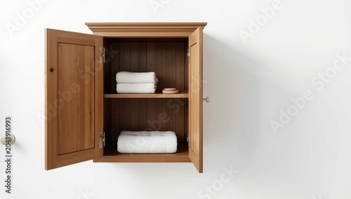Open bathroom cabinet made ...