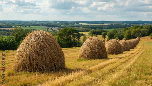 Vivid country farm view cap...