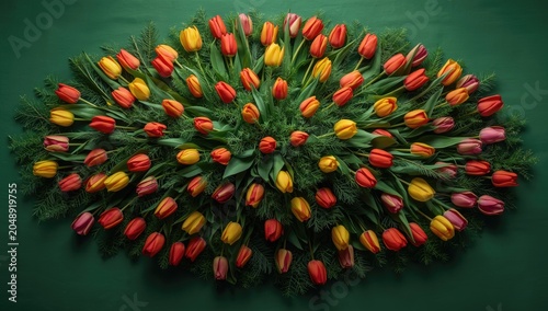 Eye catching tulip display ...