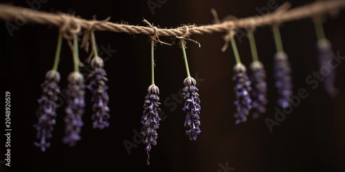 Macro photograph of lavende...