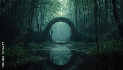 Radiant circular portal dep...