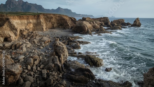 Granite shoreline featuring...