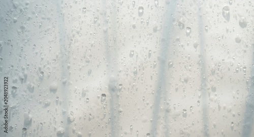 Overhead view of water drop...