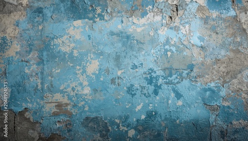 Rough weathered wall with p...