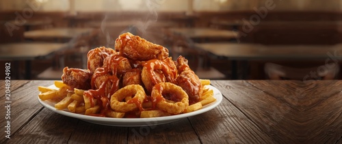 Indulgent unhealthy diet te...