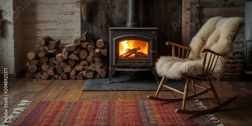 Rustic Scandinavian interio...
