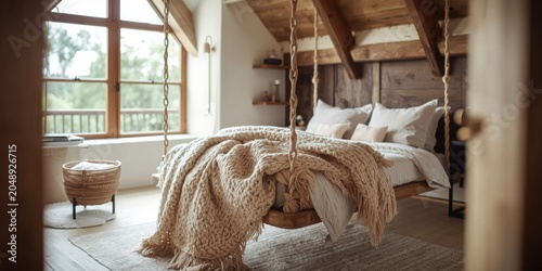 Inviting loft bedroom desig...